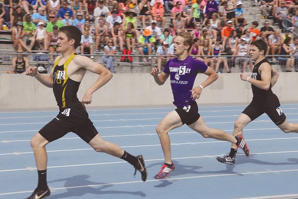 NV's Jared Corder captures a silver at state track.